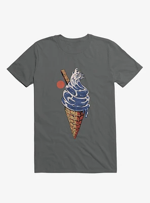 Japanese Great Ice Cream Charcoal Grey T-shirt