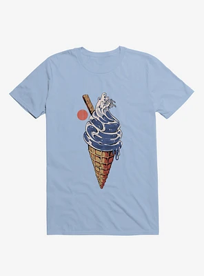 Japanese Great Ice Cream Light Blue T-Shirt