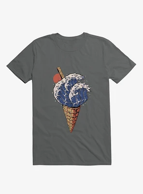 Kanagawa Ice Cream Charcoal Grey T-Shirt