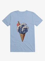 Kanagawa Ice Cream Light Blue T-Shirt