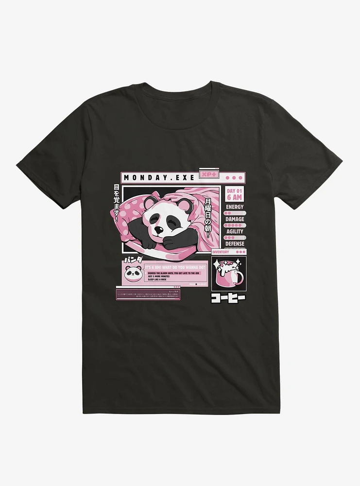 Monday Exe Sleeping Panda T-Shirt