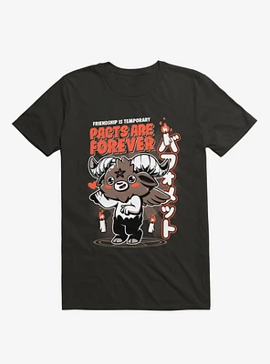 Pacts Are Forever Satan Black T-Shirt