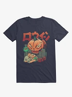 Pumpkinzilla Trick Or Treat!!! Navy Blue T-Shirt