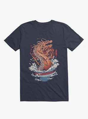 Ramen Noodle Dragon Navy Blue T-Shirt