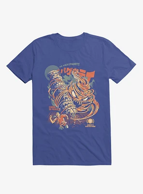 The Kaiju Spaghetti Starring Pastazilla Royal Blue T-Shirt