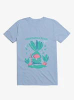 Vegetarian Food Feel The Magic Light Blue T-Shirt