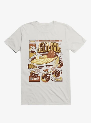 Anime Food It's Delicious White T-Shirt