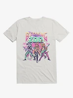 Breaking The Zoo Animal Rock Band White T-Shirt