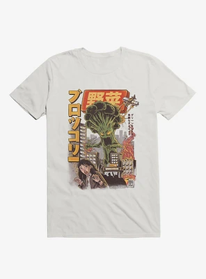 Broccozilla Attack White T-Shirt