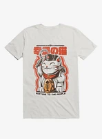 Catnist Fortune To The People White T-Shirt