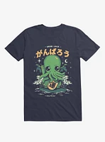 Good Luck Cutethulhu Navy Blue T-Shirt