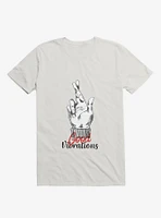 Good Vibrations Fingers Crossed White T-Shirt