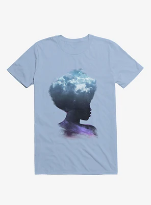 Head The Clouds Galaxy Light Blue T-Shirt