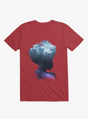 Head The Clouds Galaxy Red T-Shirt