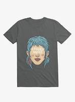 I Found Myself Blue Haired Charcoal Grey T-Shirt