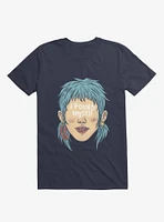 I Found Myself Blue Haired Navy T-Shirt