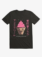 Ice Cream 8-Bit Lovers Club Black T-Shirt