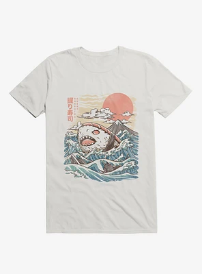 Sharkiri Sushi Ocean Attack White T-Shirt