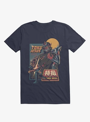 TokuJesus VS. Techno Devil Navy Blue T-shirt