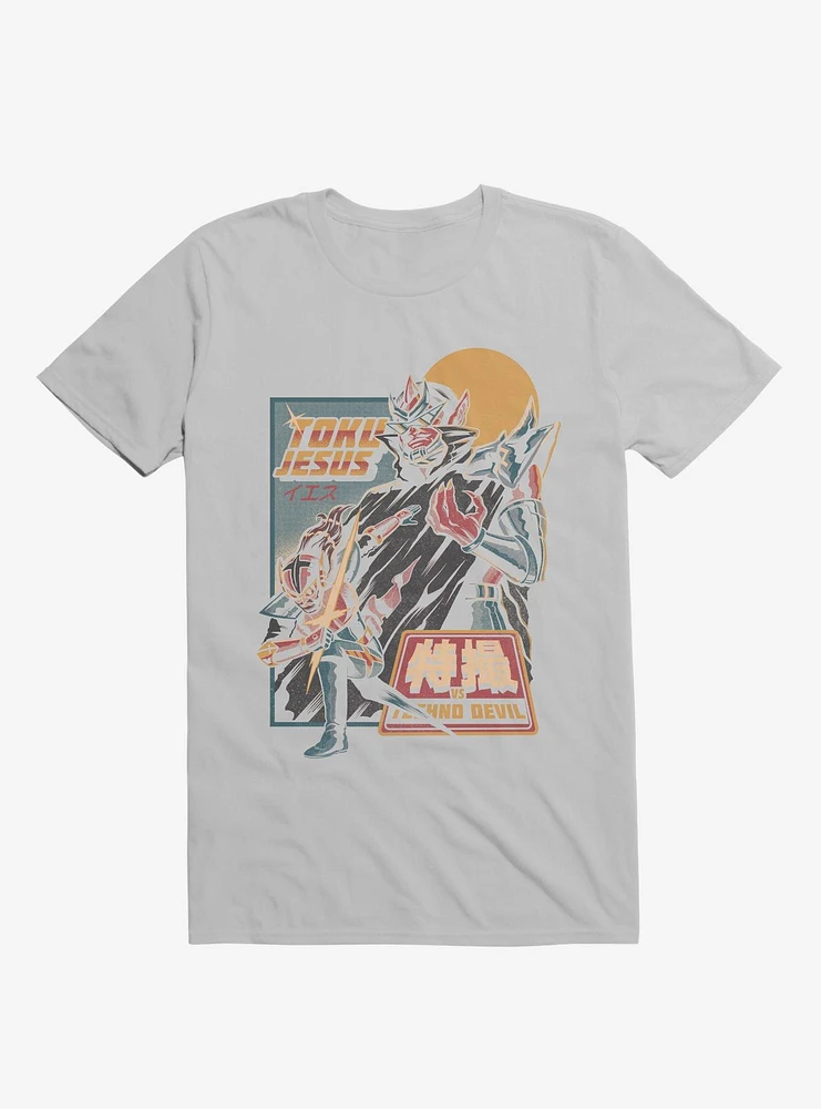 TokuJesus VS. Techno Devil Ice Grey T-Shirt