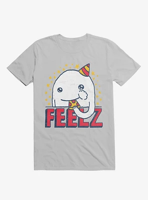 All Of The Feelz Pizza Silver T-Shirt