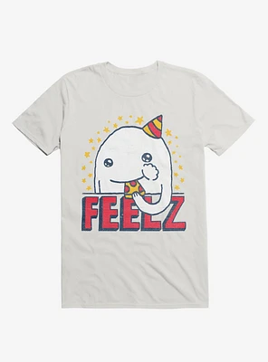All Of The Feelz Pizza White T-Shirt