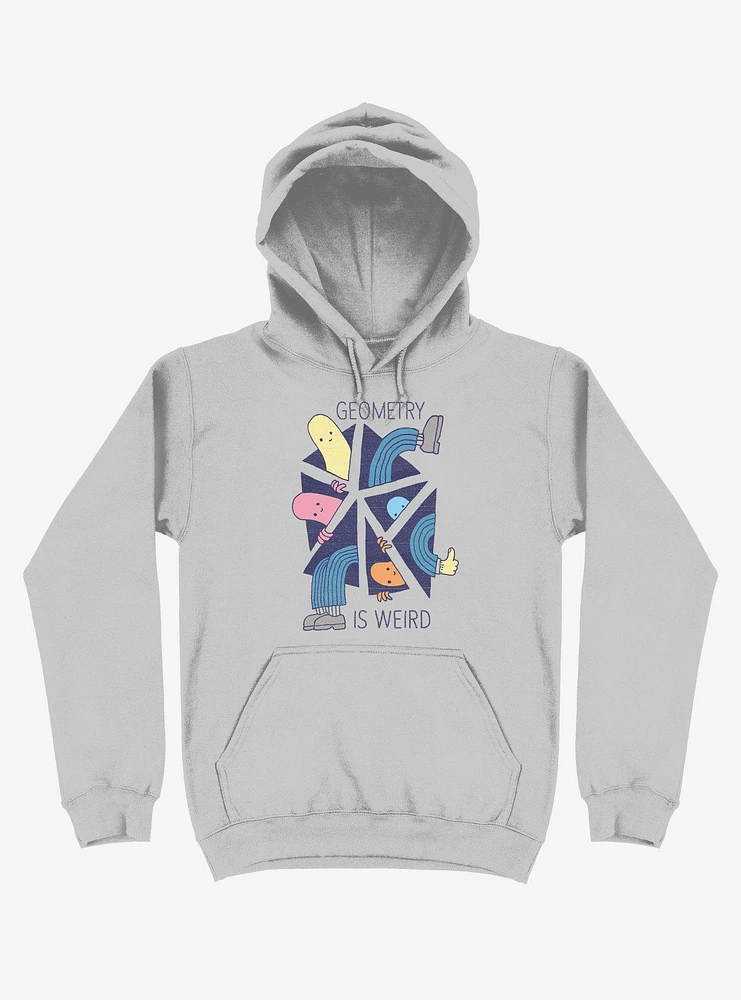 Geometry Is Weird Silver Hoodie