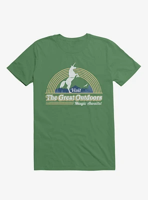 Magic Awaits! Unicorn Kelly Green T-Shirt