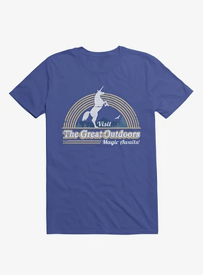 Magic Awaits! Unicorn Royal Blue T-Shirt