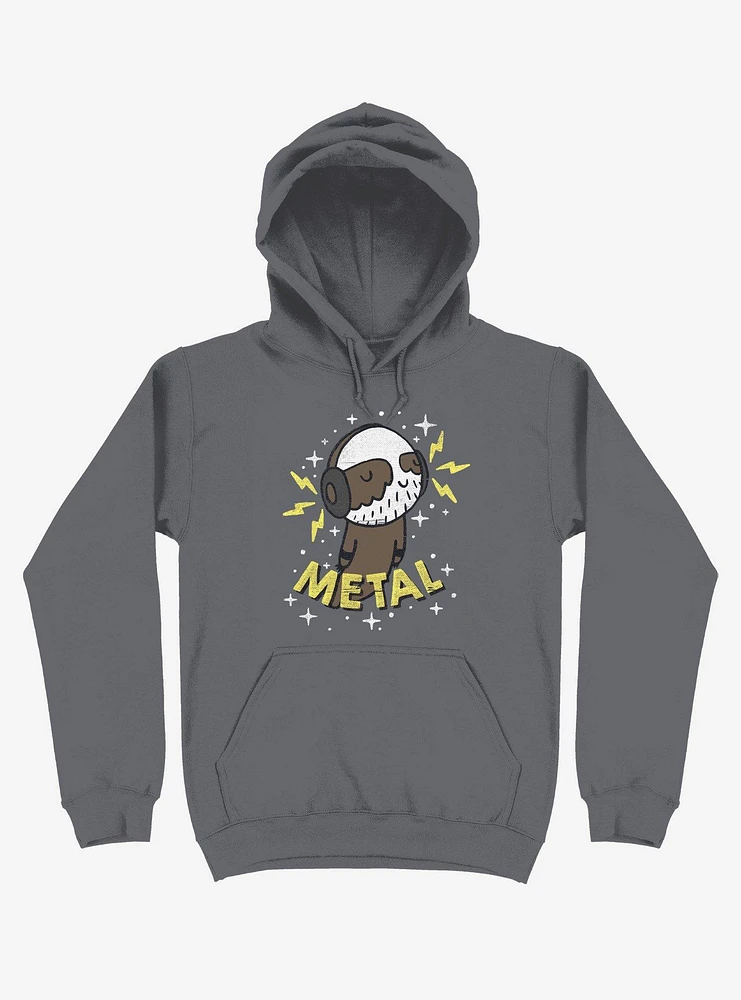 Metal Is My Co-Pilot Asphalt Grey Hoodie