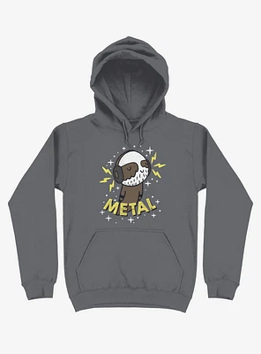 Metal Is My Co-Pilot Asphalt Grey Hoodie