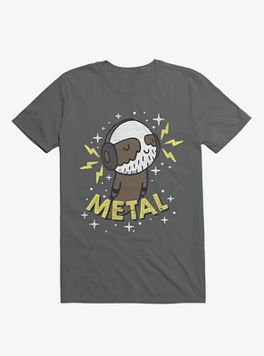 Metal Is My Co-Pilot Asphalt Grey T-Shirt