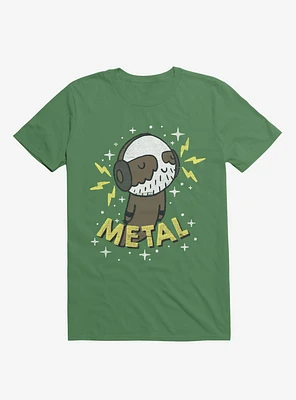 Metal Is My Co-Pilot Kelly Green T-Shirt