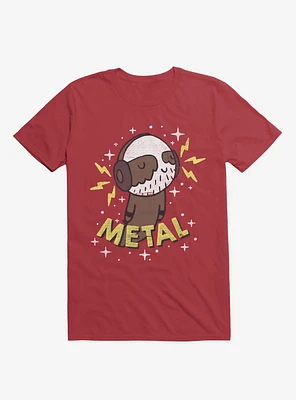 Metal Is My Co-Pilot Red T-Shirt