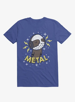 Metal Is My Co-Pilot Royal Blue T-Shirt