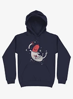 Space Sausage Outer Space, Yay! Navy Blue Hoodie