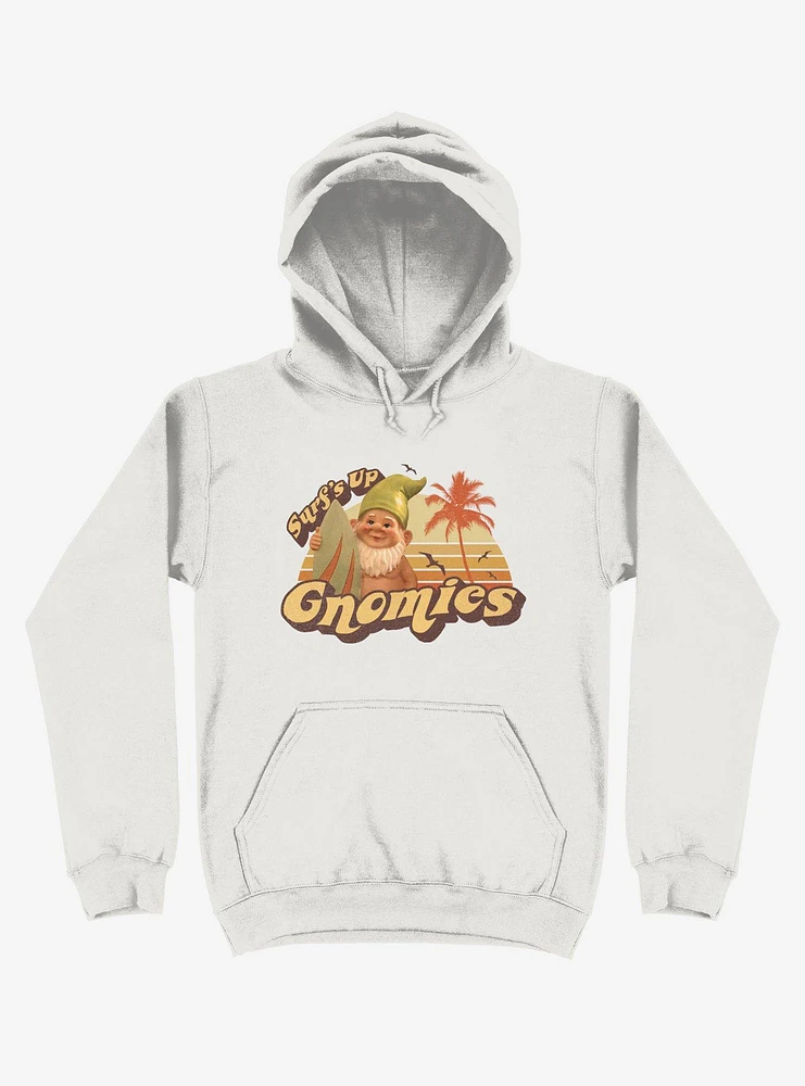 Surf's Up Gnomies White Hoodie