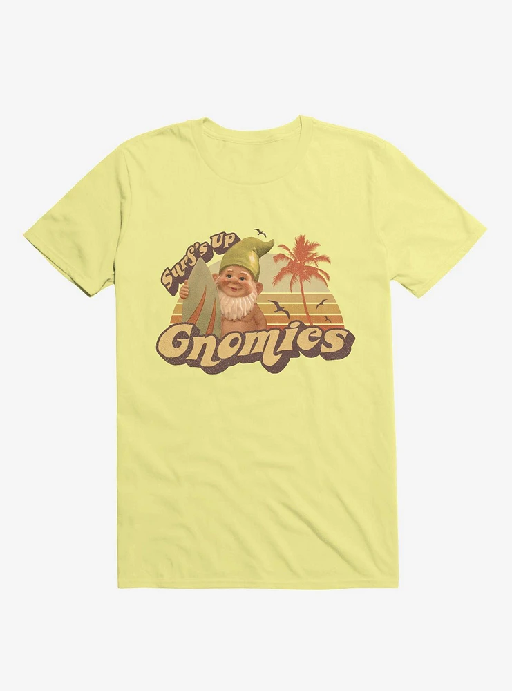 Surf's Up Gnomies Yellow T-Shirt