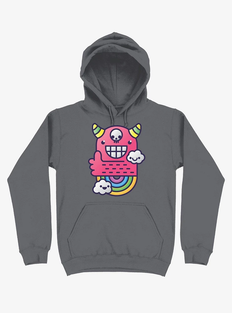 U Are Best Good Friend! Rainbow Asphalt Grey Hoodie