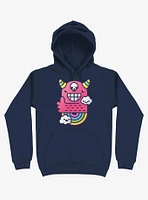 U Are Best Good Friend! Rainbow Navy Blue Hoodie