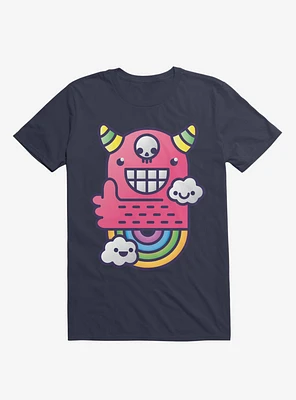 U Are Best Good Friend! Rainbow Navy Blue T-Shirt