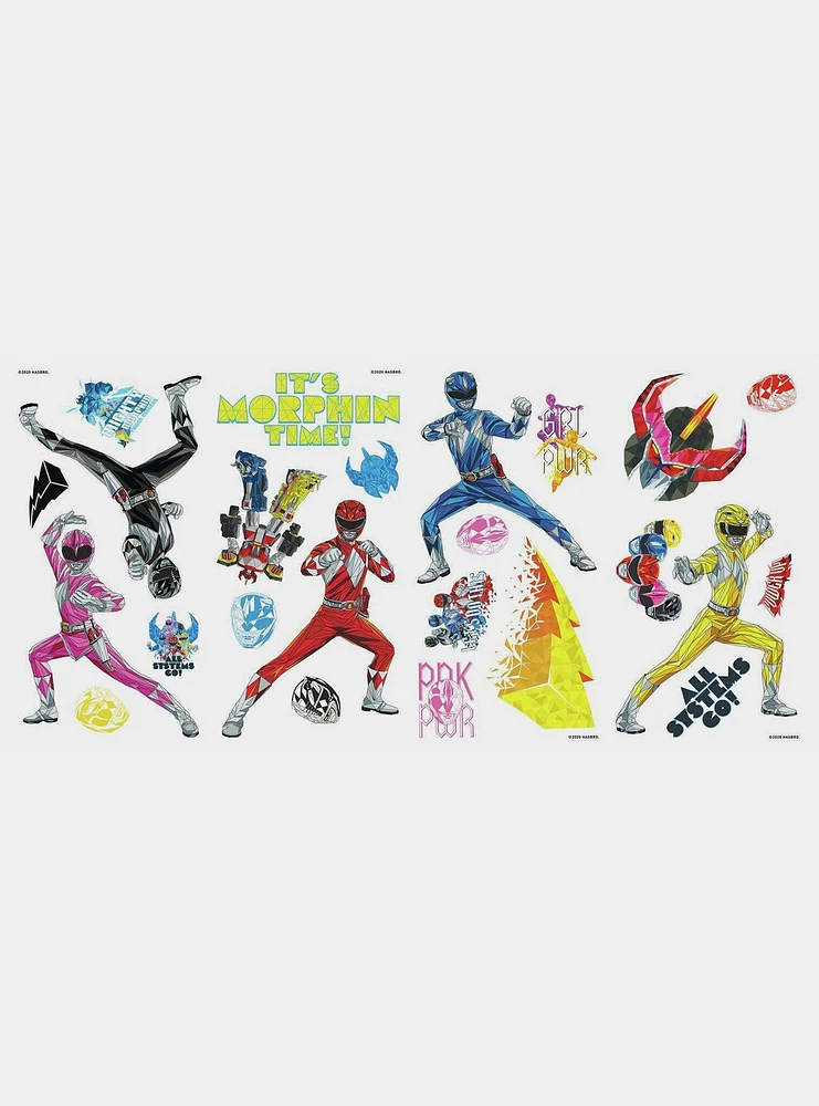 Power Rangers Peel And Stick Wall Decals