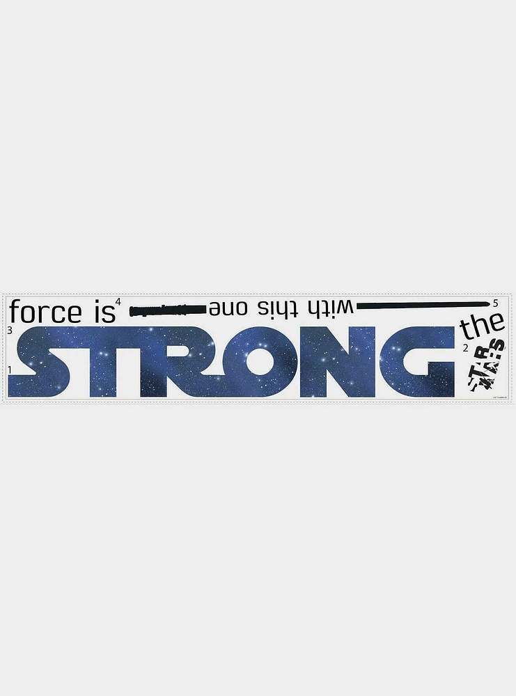 Star Wars Classic The Force Is Strong Peel And Stick Wall Decals