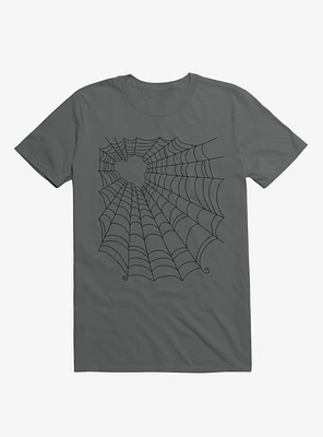 Caught You My Hearted Web Asphalt Grey T-Shirt