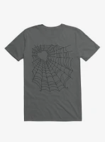 Caught You My Hearted Web Asphalt Grey T-Shirt