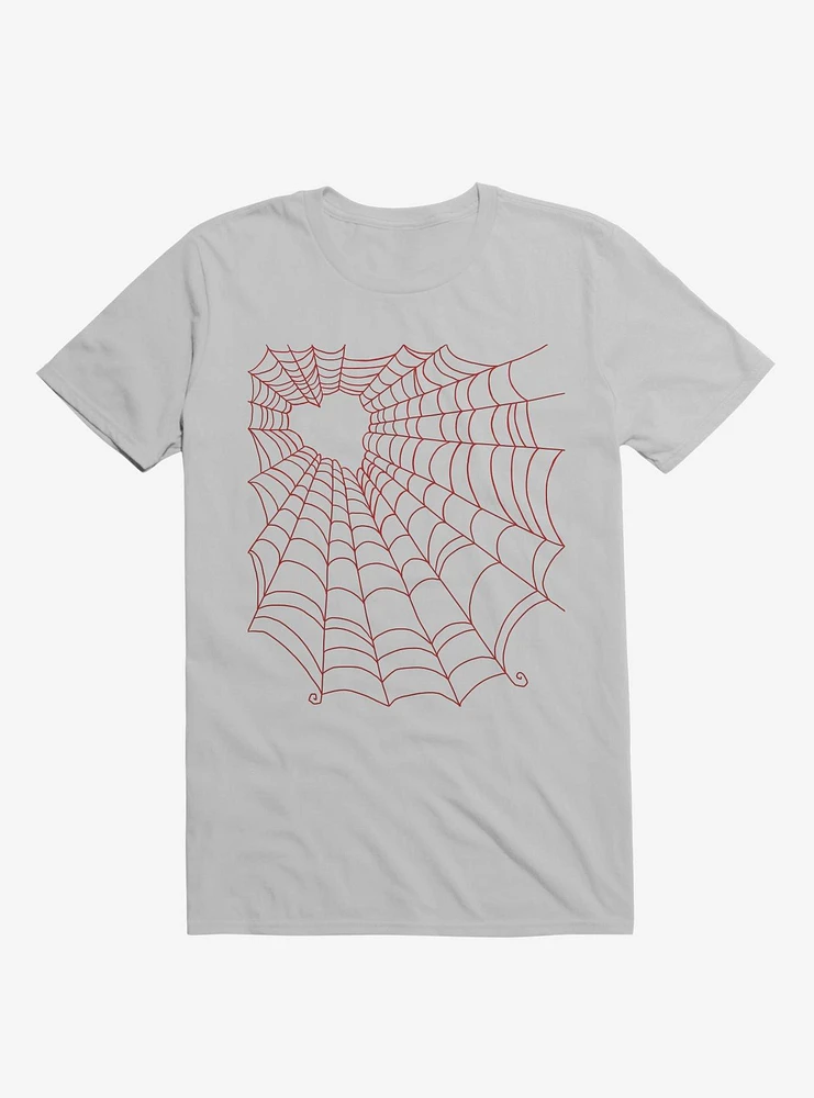 Caught You My Red Hearted Web Ice Grey T-Shirt