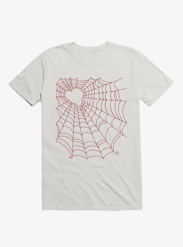 Caught You My Red Hearted Web White T-Shirt