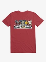 Cute Little Santa And His Spooky Pal Krampus T-Shirt