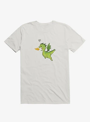 Little Green Dragon Love White T-Shirt
