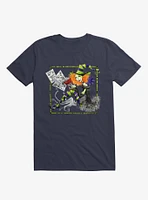 Scary Godmother Reading Comics Navy Blue T-Shirt